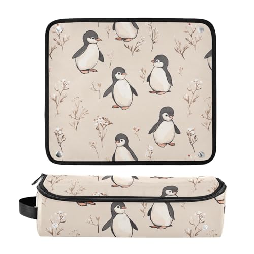Bolsa de viaje Beige para plancha de cabello y herramientas calientes miniatura 3