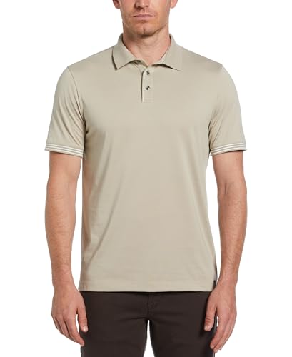 Perry Ellis Polo para Hombre Icon con Tela Sólida, Transpirable y que Absorbe la Humedad (Tallas Small-5XL) miniatura 1