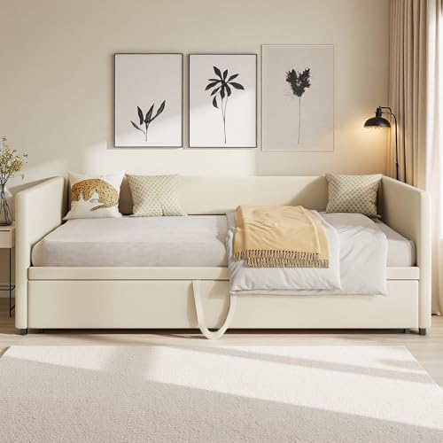 Canapé-lit velours 2 places extensible 90/180x200 Aneutr