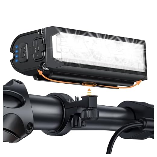 ONVIAN 2000 Lumen Bike Headlight Rechargeable, 4 LED Modes Bike Light for Night Riding, Sturdy Aluminum Alloy Installation for Bicycle Snowblower 4Wheelers Cycling MTB Headlights Handlebar Accessories
