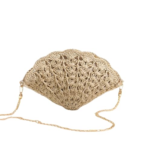 New summer shell straw bag ladies fashion beach vacation shopping accessories