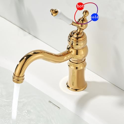 Mitigeur vintage de salle de bains pour vasque rétro et ambiance authentique - 6