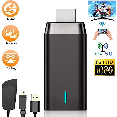 Wireless Display Adapter, LAIDUOAO 5G&1080P Wireless HDMI Display Adapter Miracast Dongle Streaming Media