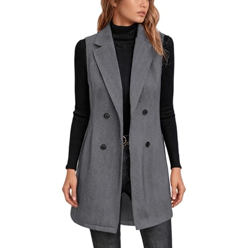 Gilet sans manches élégant couleur unie pour superposition mode masculine chic