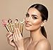 Round Retractable Makeup Brush With Cover - Liquid, Cream, Powder, Foundation, Blush, Bronzer - Premium Bristles Contouring & Blending Skin, Portable Vegan Face Kabuki Brush, Royal Heart