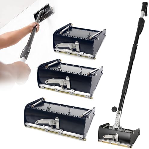 Cordless Electric Trowel for Concrete Cement Mortar Plastering,Drywall Finishing Tool Kit - Includes Flat Box, Extension Handle, and Taping Tool for Professional Wall Plastering and Scraping