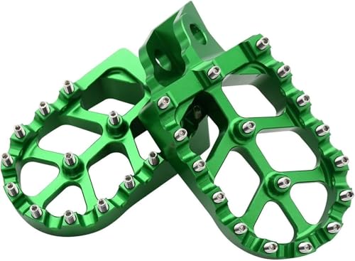 Repose-pieds moto KX KLX vert pour vos sorties tout-terrain