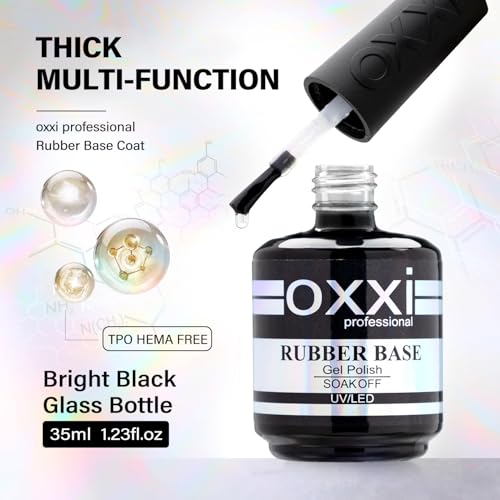 OXXI Professional Base y Top Coat Gel de Uñas 35ml x2 miniatura 2