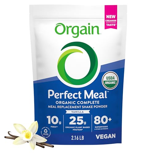 Orgain Perfect Meal, Organic, Vegan Meal Replacement Protein Powd...
