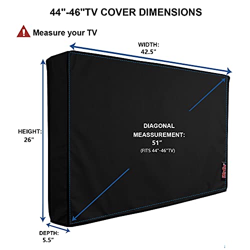 image for iBirdie Outdoor TV Cover 44 to 46 inch Weatherproof, Cover Size 42.5''
