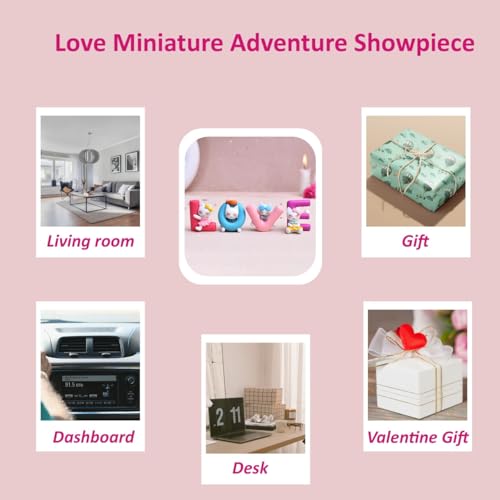 CraftVatika Valentine Gift for Girlfriend Boyfriend Love Miniature Adventure Showpiece Resin Love Cupid Miniature Valentines Day Gift for Husband Wife (4 Pcs, Multicolor) 4 41ATWI7nC4L