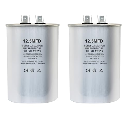 Condensateur de démarrage 450VAC 12.5uF pour ventilateur et moteur