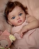 OSEVIO Lifelike Reborn Baby Dolls - Silicone Full Body Girl 22 Inch Waterproof Anatomically Correct Baby Doll Soft, Real Baby Feeling Realistic, with Accessories Gift Set for Kids Age 3+