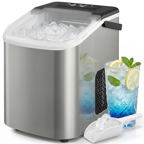 HOMCOM Machine à glaçons, 12kg en 24h, 9 glaçons en...