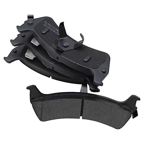 Image of TRQ Rear Brake Pad and Rotor Set Semi Metallic Calipers Compatible with 2001 Ford Explorer Mountaineer