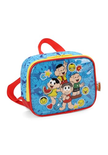 MOCHILA RODA LUXCEL INFANTIL+LANCHEIRA TURMA DA MONICA SORTIDA
