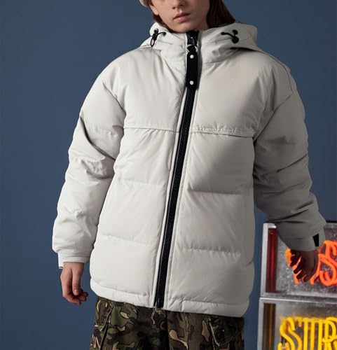 Boys Puffer Jacket with Hood - Warm Winter Coat for Kids, Lightweight & Windproof, Casual Outdoor Puffer Jacket for Boys2