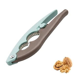 Multifunctional Nutcracker, Sturdy Stainless Steel Opener Tool with Non-Slip Handle for Walnuts Pecan Nut Hazelnuts Almonds Brazil Nuts