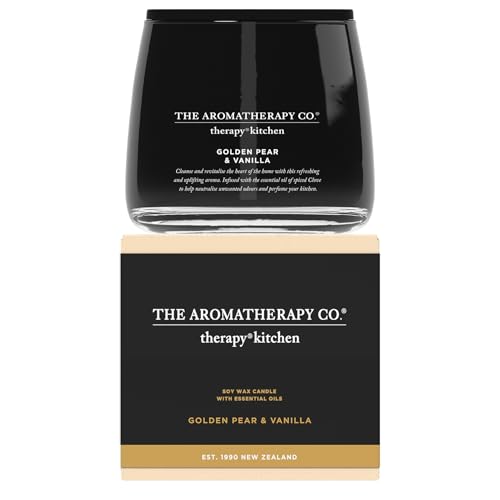 Therapy Kitchen Zs[Lb` Essential Oil Soy Wax Candle GbZVIC \CbNXLh GOLDEN PEAR  VANILLA S[fyAoj