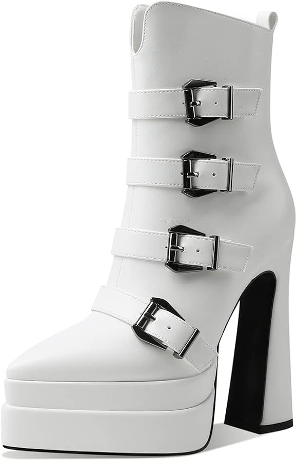 靴 Boots Pointed Toe Platform Amazon.com | Artrotter Platform Boots for Women, Pointy Toe Chunky