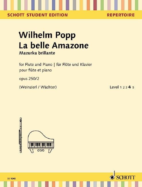 La belle amazone op. 250/2: Mazurka brillante. op. 250/2. Flute and Piano.