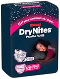 HUGGIES DryNites Nachtwindeln, f&uuml;r M&auml;dchen 8-13 Jahre (30-48 kg), hochabsorbierende bei Bettn&auml;ssen, 9 St&uuml;ck (1er Pack) Windel-Pants