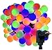 Produktbild 180-er XXL Party-Lichterkette | strombetrieben | 17,9m + Zuleitung | IP44 Innen- und Außenbereich | Deko | Weihnachten | Sommerlichterkette | Gartenlichterkette | Kugel-Lichterkette (Bunt)