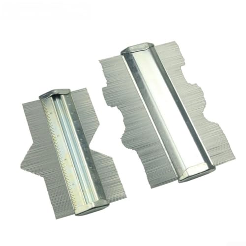 Calibro di contorno in metallo da 5/6 pollici per misurazione precisa del profilo e duplicazione di forme nella lavorazione del legno, carrozzeria e lavorazione della lamiera di acciaio (150 mm)