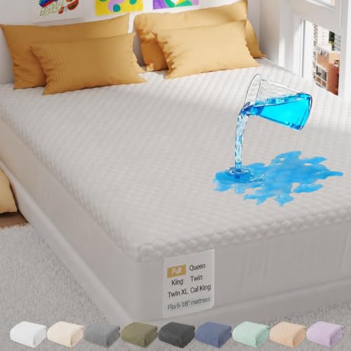 OhGeni 100% Waterproof Mattress Protector,Full Size Premium...