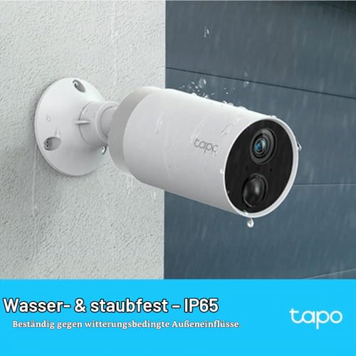 Tapo TP-Link C400S2 Akku Wi-Fi-Kamera für den Außenbereich, 1080p, hohe Definition, vollständiges Sicherheitssystem mit 2 Kameras… – Ansicht 5