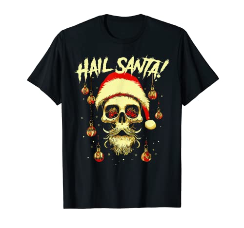 Hail Santa! Funny Hard Rock Santa Claus Sweet Christmas T-Shirt