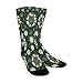 susiyo Art Snowflakes Reindeer Green Hiking Socks Boy Girls - Cushioned Crew Socks for Kids Soft, Breathable & Seamless Toe for All-Day Comfort