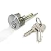 Guard Security Heavy Duty Jimmy Proof Deadbolt Door Lock, Silver, Single Cylinder with Key Entry #44861 , White