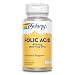 Solaray Folic Acid Capsules, 800mcg, 100 Count