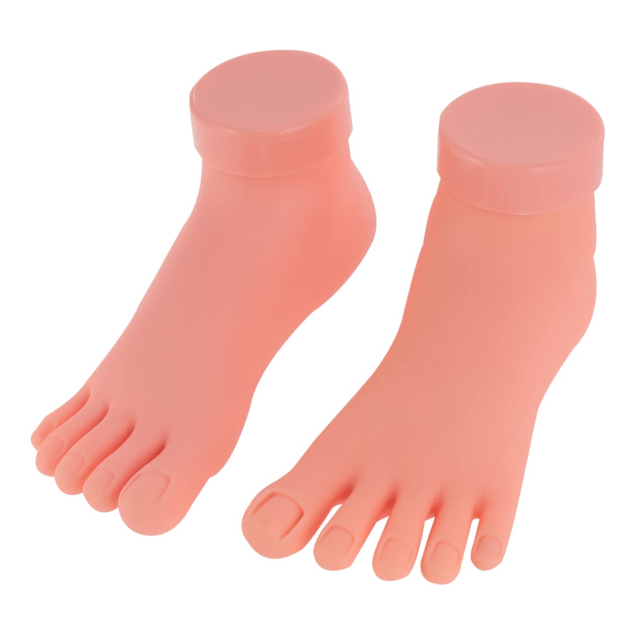 FRCOLOR Alta Elasticità 2 Pezzi per in Gel di Pratica Manicure Leggero Beige per Esercitazione Nail Art Donna e Ragazza