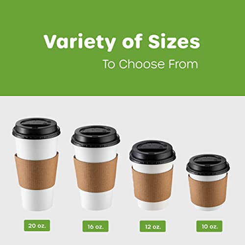 Comfy Package [50 Sets - 12 Oz.] Disposable Coffee Cups With Lids, Sleeves, Stirrers - To Go Paper Hot Cups… #TOP2
