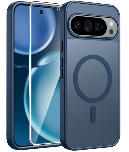 FNTCASE for Google Pixel 10 Pro XL Case: for Pixel 9 Pro XL Case [Fit for Magsafe] Translucent Matte...