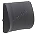 Orthopedic Wedge Lumbar Support Back Cushion Pillow Memory Foam & Synthetic (PU) Leather. This Lumbar Support is Perfect for The Office Chair or The car by USA Cash and Carry - PrimeTrendz TM (Black)