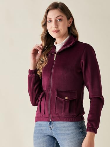 Image of Modeve Women Full Sleeve Jacket for Winter