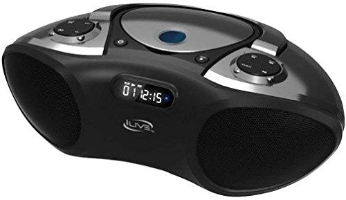 Ilive Wireless Bluetooth Boombox With Cd Player & Fm Radio, Features Built-In Bluetooth Stereo Speakers, Digital Controls And 3.5Mm Audio Input, Lcd Display And Ac Power #TOP2