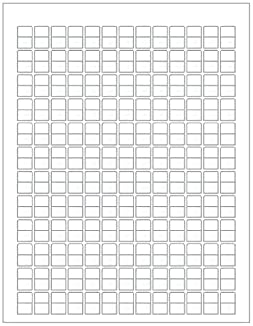 Laser Printer Sheet Labels – 0.5” W x 0.37” H Label Size – 156 Labels Per Sheet – 10 Sheets/Pack – Polyester Sheet – Printable Labels