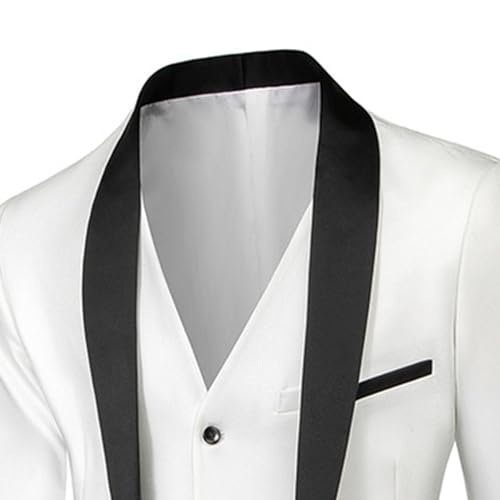 Costume homme pour mariage et grandes occasions ensemble chic trois pièces avec veste un bouton