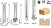 Amana Tool 56144 Carbide Tipped Point Cutting Roundover Router Bit Rounding 1/2 R x 1 D x 3/4 CH x 1/4 Shank x 2 Inch Long