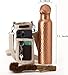 CLEO HOME 100% Pure Copper Water Bottle for Drinking, 32 Oz Hammered Ayurvedic Copper Bottle for Drinking Water | Leak-Proof & Eco-Friendly | For Yoga, Office, Travel with Canvas Carry Bag & Brush