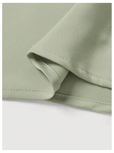 SOLY HUX Women's Satin Maxi Skirt Elegant Wrap High Waisted Ruched Fishtail Dressy Casual Skirts3