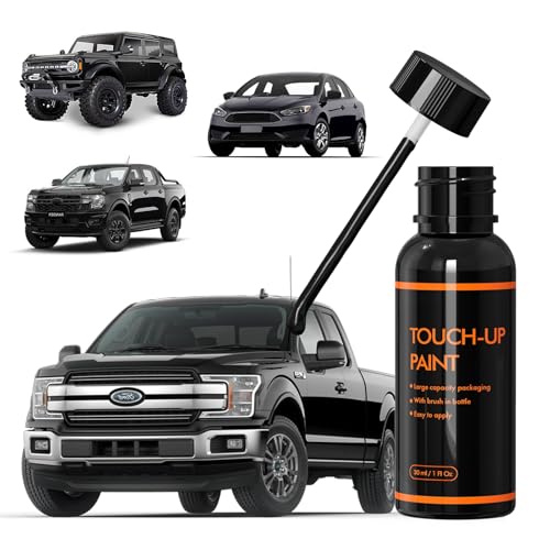 XTryfun G1 Shadow Black Touch Up Paint for Ford, DIY Car Paint Scratch Repair Kit, Automotive Paint, Quick & Easy Fix Scratch Repair for F150/Ranger/Bronco/Focus/Taurus/Transit/Mustang/Fiesta/Escape