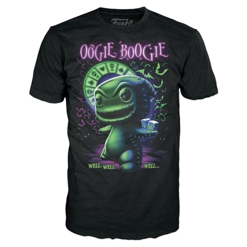 Funko Pop Boxed Tee: Disney's The Nightmare Before Christmas - Oogie Boogie - XL - Disney: The Nightmare Before Christmas - T-Shirt - Clothes - Gift Idea - Short Sleeve Top for Adults Unisex Men