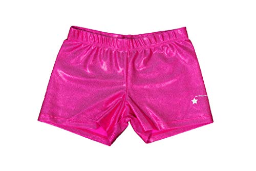 Destira Girl's Mystique Gymnastics Sport Short - Berry Pink | Child Small (6X)