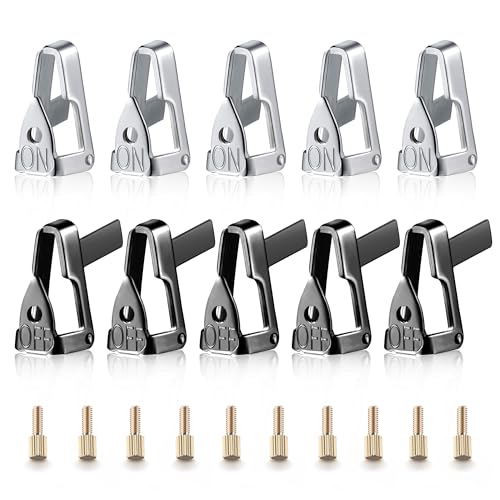 Dreyoo Time Switch Replacement Trippers Kit, Indoor Outdoor Mechanical Timer On Off Clips Compatible with TORK 1100/TORK 7000/TORK 1800 Series Time Switch (5 ON /5 Off /10 Screws)