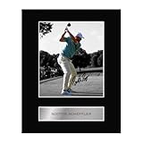 Pre Printed Signature Signed Scottie Scheffler Mounted Photo Display #01 DRV Printed Autograph Picture 10x8 Inch Mount